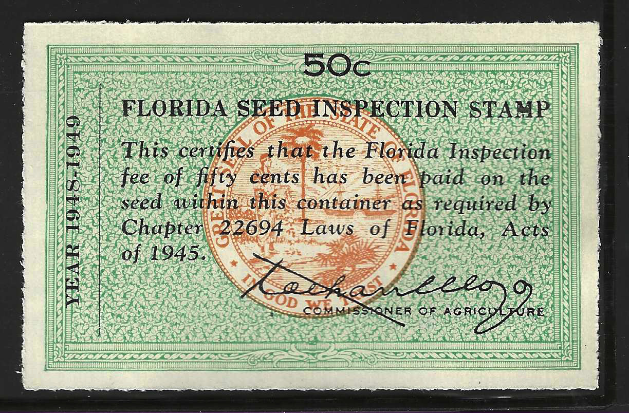 FL seed PS12 50¢ MNH VF
