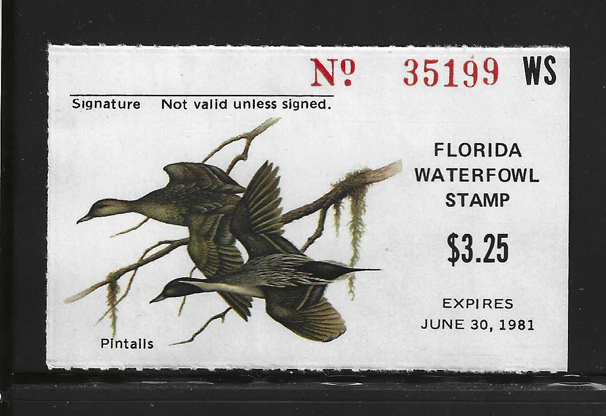 FL waterfowl hunting FL-W2 1980 $3.25 MNH VF