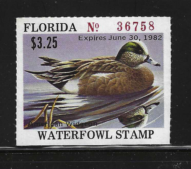 FL waterfowl hunting FL-W3 1981 $3.25 MNH VF