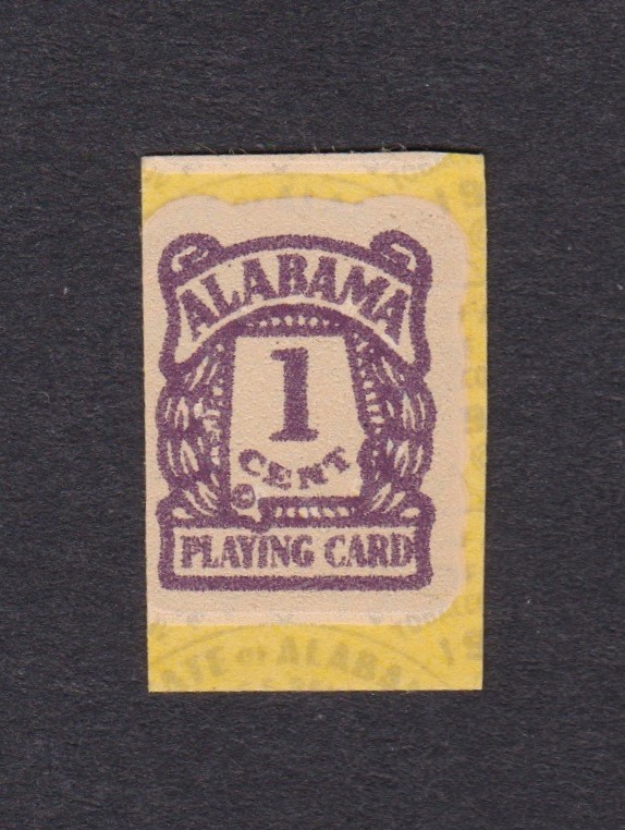 AL playing cards PC19a 1ct MNH F Pie shaped safety, close cut design at L P