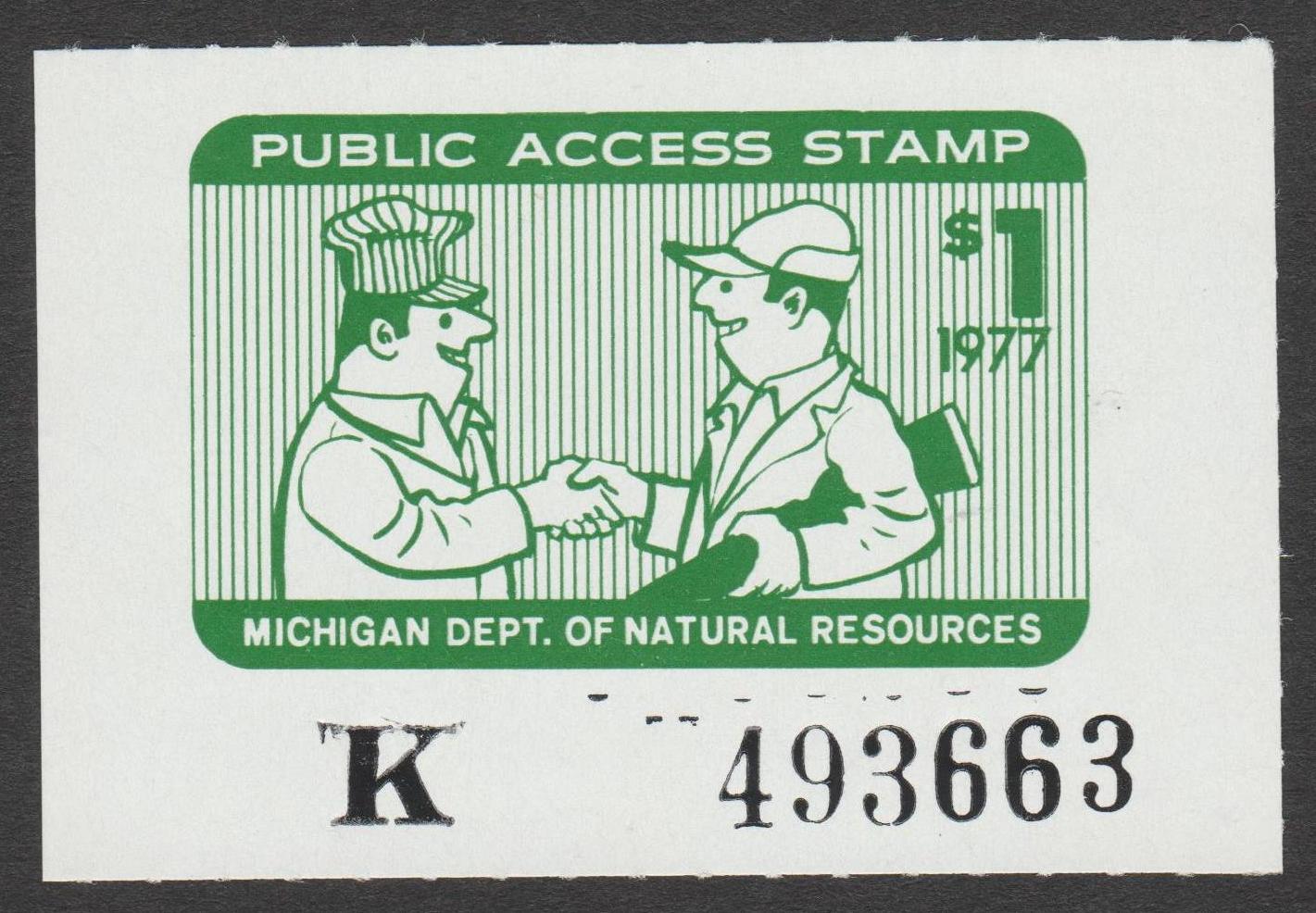 MI public access #1 $1 MNH VF 1977 P