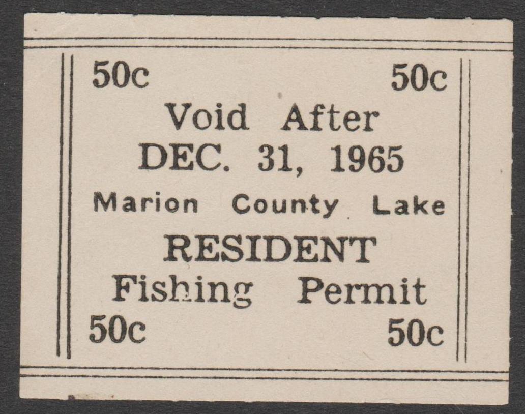 KS fishing #27 50c MNH VF 1965 Marion County P