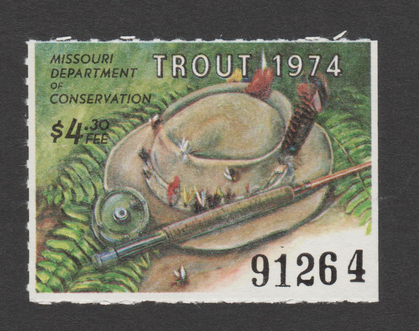 MO trout #6 $4.30 MNH F-VF 1974 P