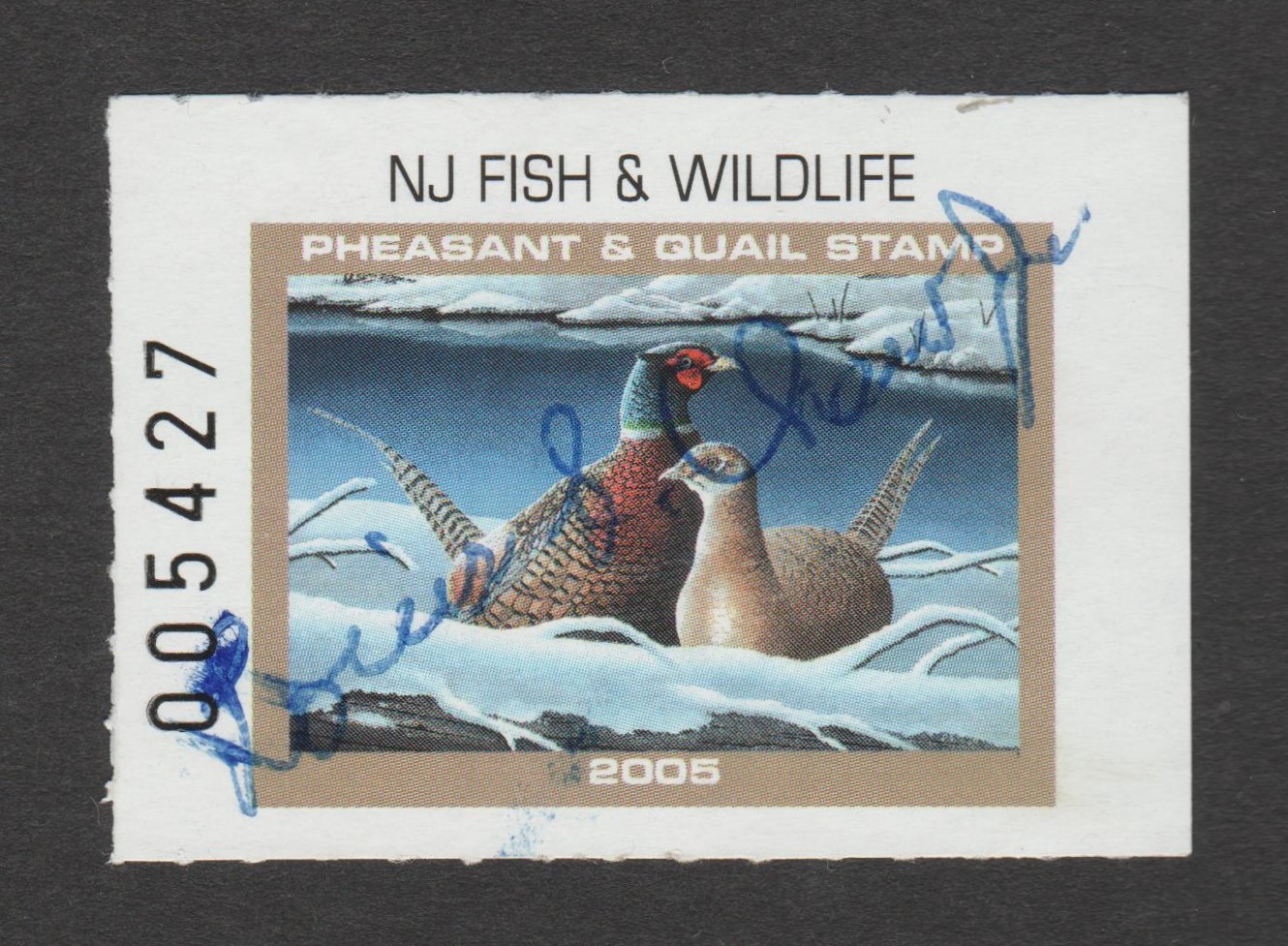 NJ pheasant PQ31 $40 U VF, 2005 P