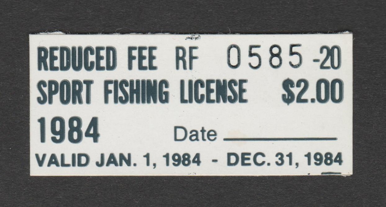 CA reduced fishing RF1 $2 MNH VF, 1984 P