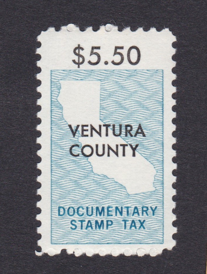 CA local documentary Ventura County $5.50 Unused VF P