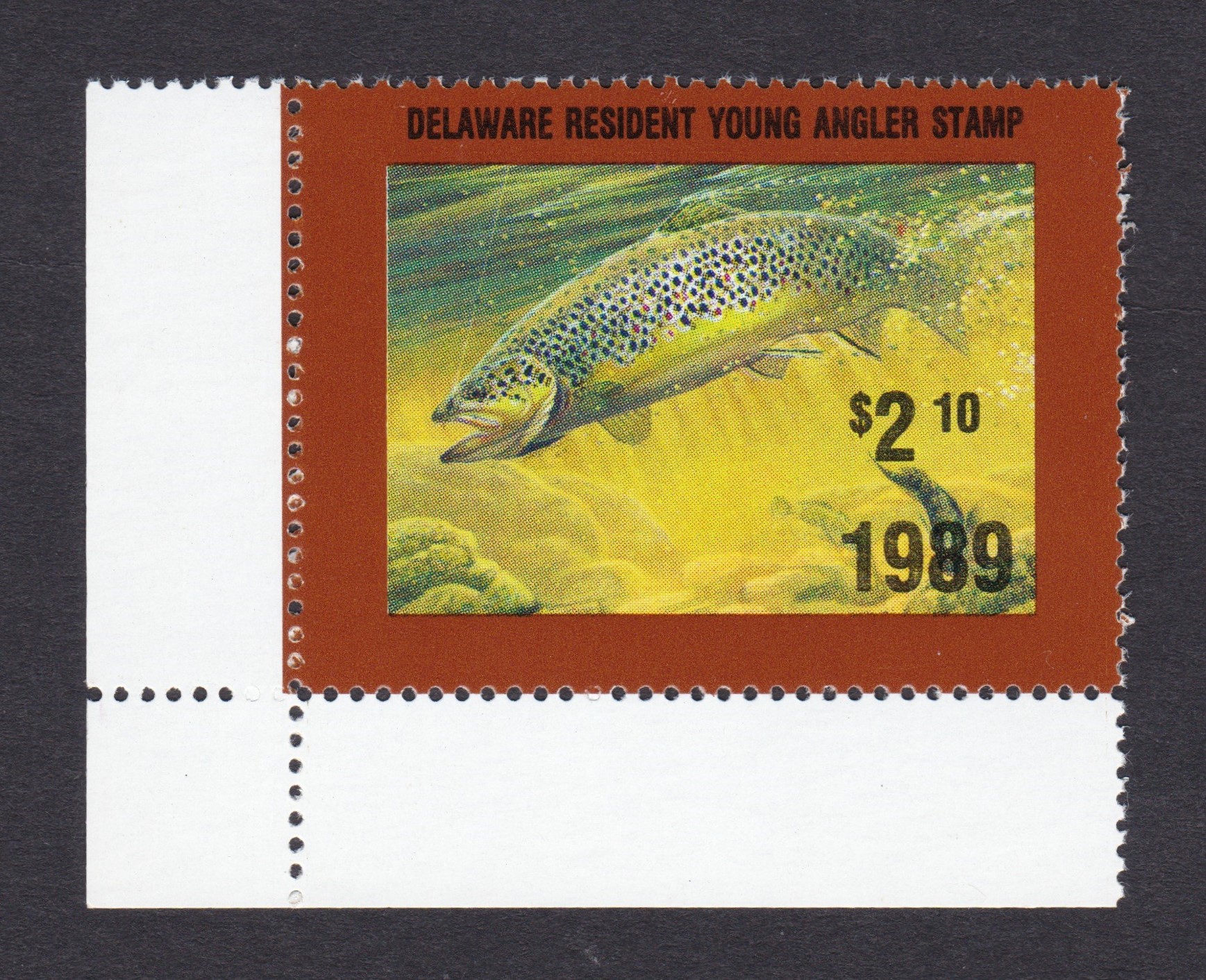 DE junior trout TJ35 $2.10 MNH VF, 1989 P
