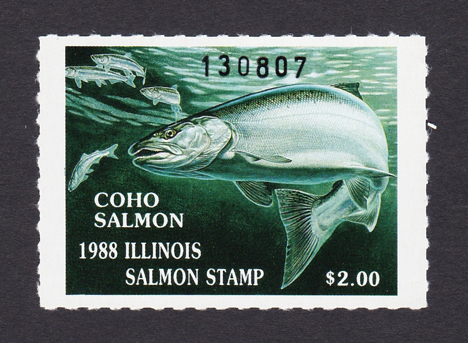 IL salmon S14 $2.00 MNH VF 1988 P