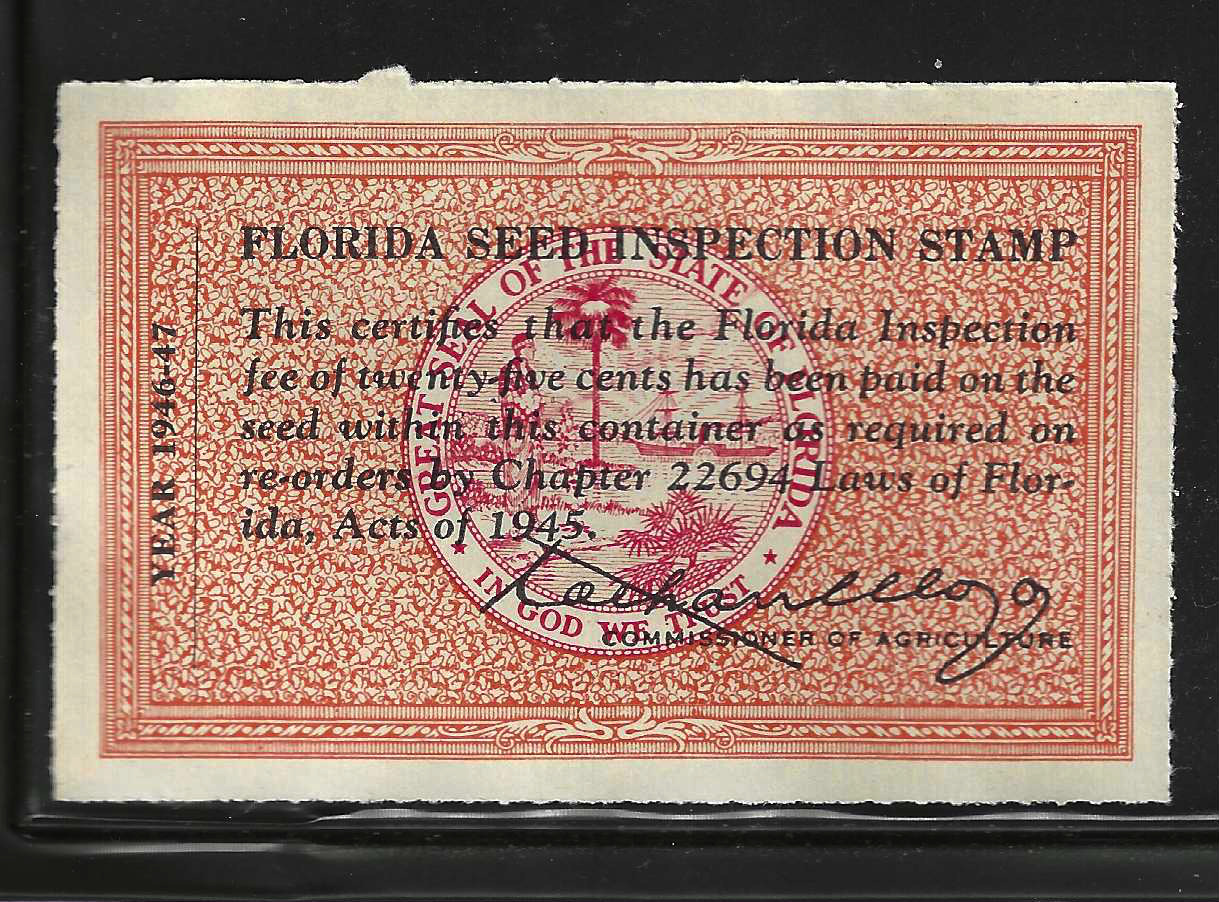 FL seed PS7 25¢ MLH VF