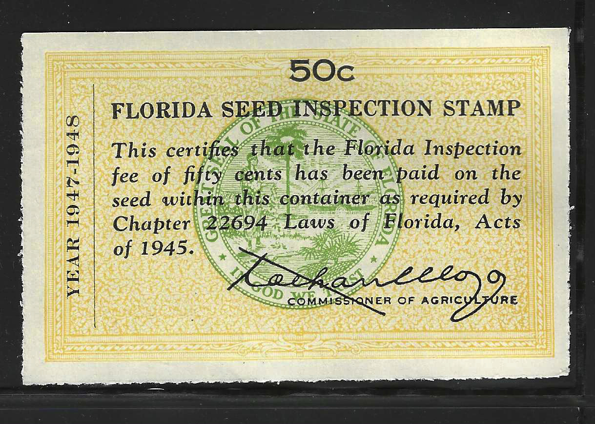 FL seed PS10 50¢ MNH VF