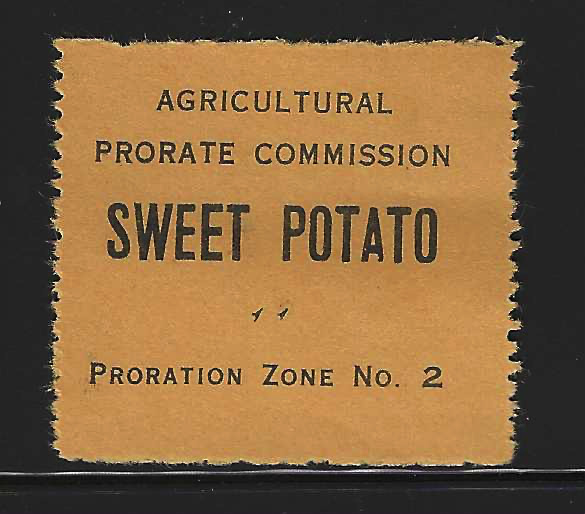 CA sweet potato SP 20 MLH VF, Proration Zone No. 2