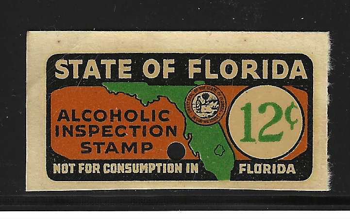 FL liquor exported EL6S 12¢ MNH VF 