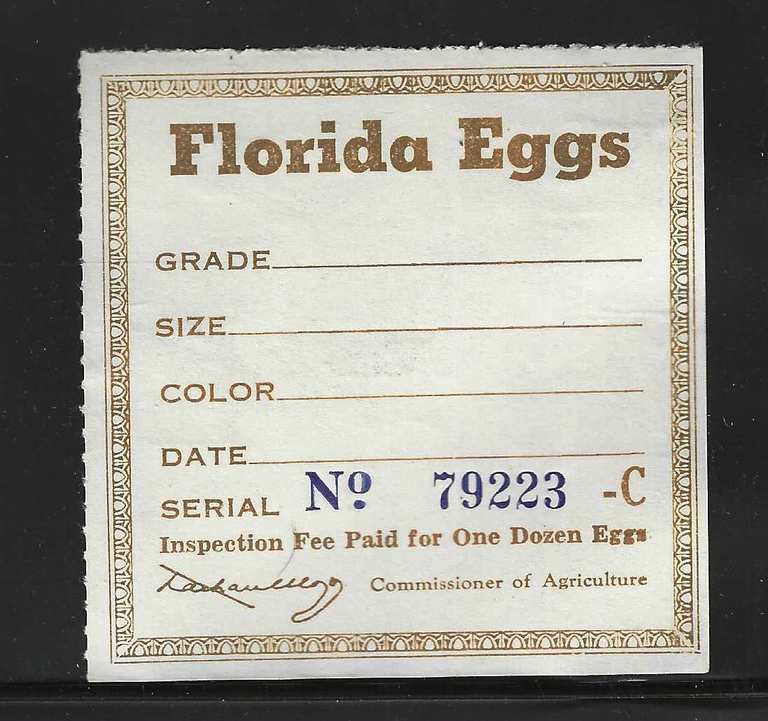 FL egg carton E5a MLH VF, w/ "C" suffix number
