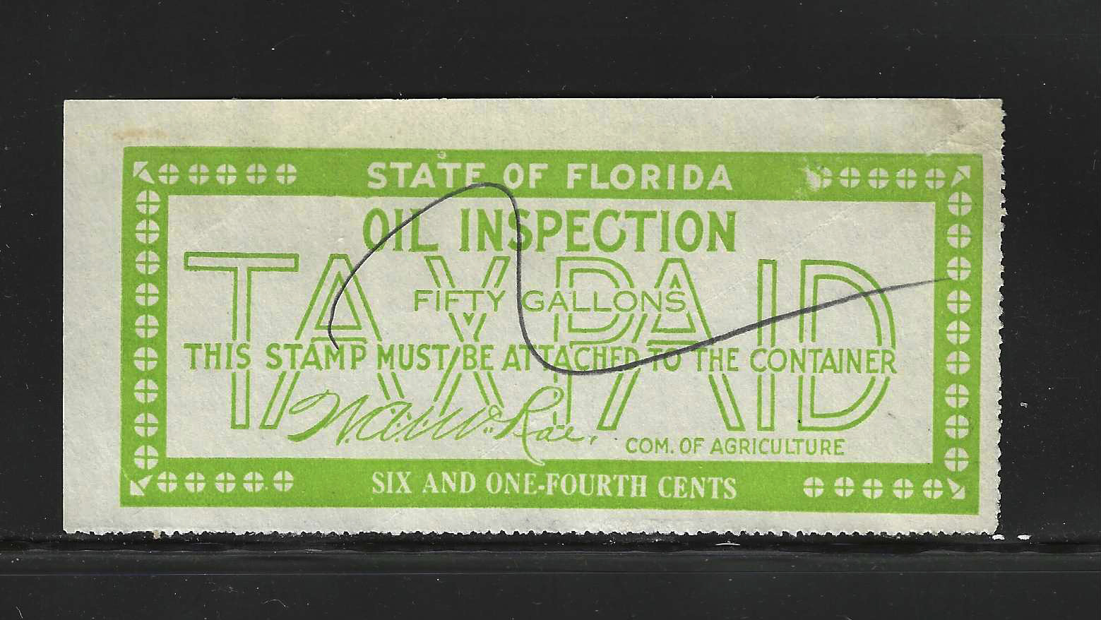 FL oil inspection O3 6-1/4¢ U VF