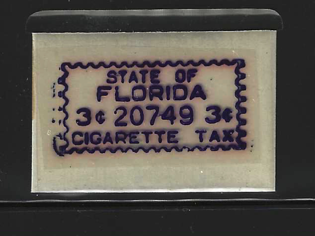FL cigarette meter CM1 3¢ U VF, P.B. # 20749