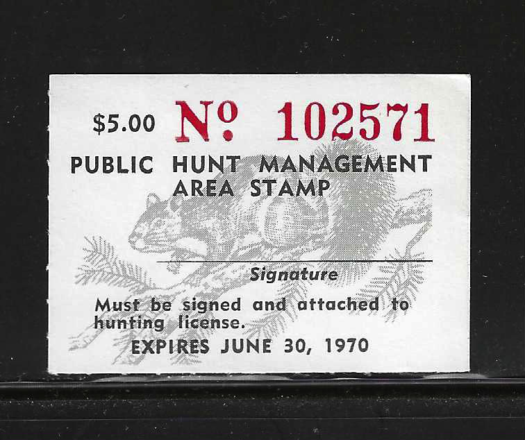 FL public hunting area FL-M6 1969 $5.00 MNH VF