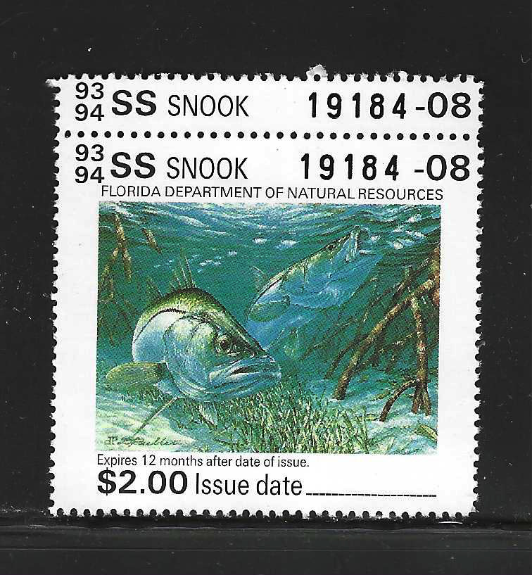 FL snook FL-SK51993 $2.00 MNH VF