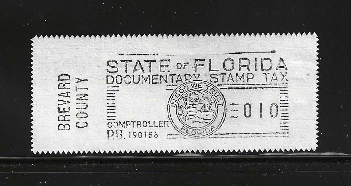 FL documentary meter DM1 10¢ w/ Brevard County slug MNH VF