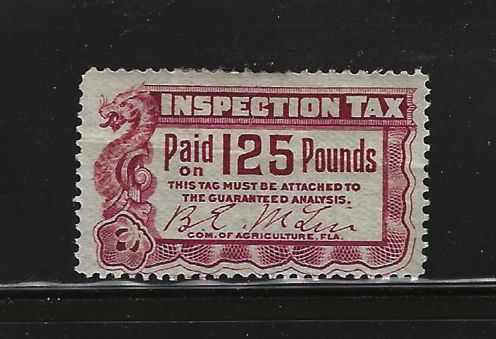 FL feed FE4 125 lbs. MLH VF, not priced mint