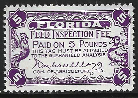 FL feed FE32 5 lbs MNH VF