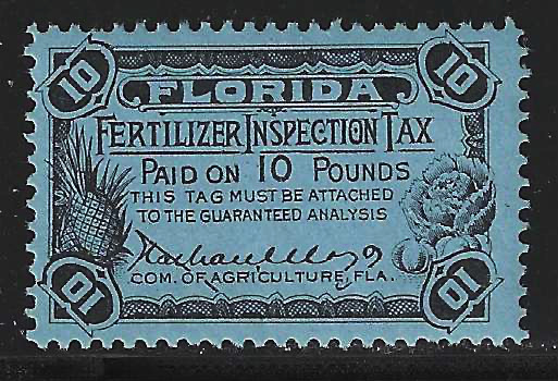 FL fertilizer FT20 10 lbs blue MNH VF