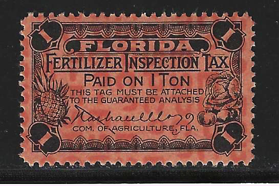 FL fertilizer FT34a 1 Ton orange MNH VF