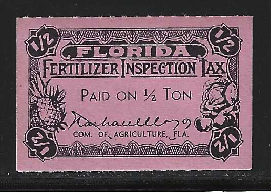 FL fertilizer FT40 1/2 Ton pink MNH VF