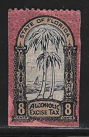 FL liquor L3 8¢ v lt orange MNH VF