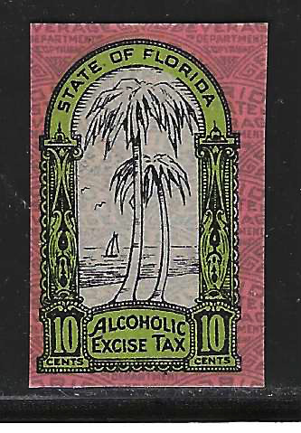 FL liquor L4 10¢ yellow green MNH VF