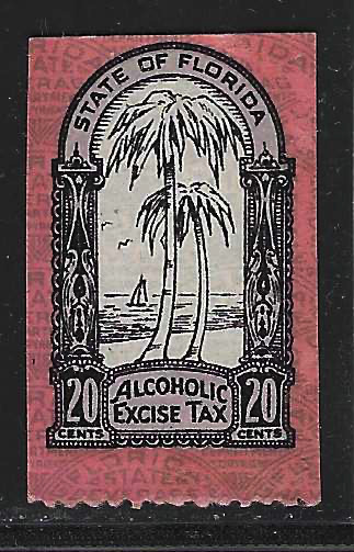 FL liquor L6 20¢ lt purple MNH VF 