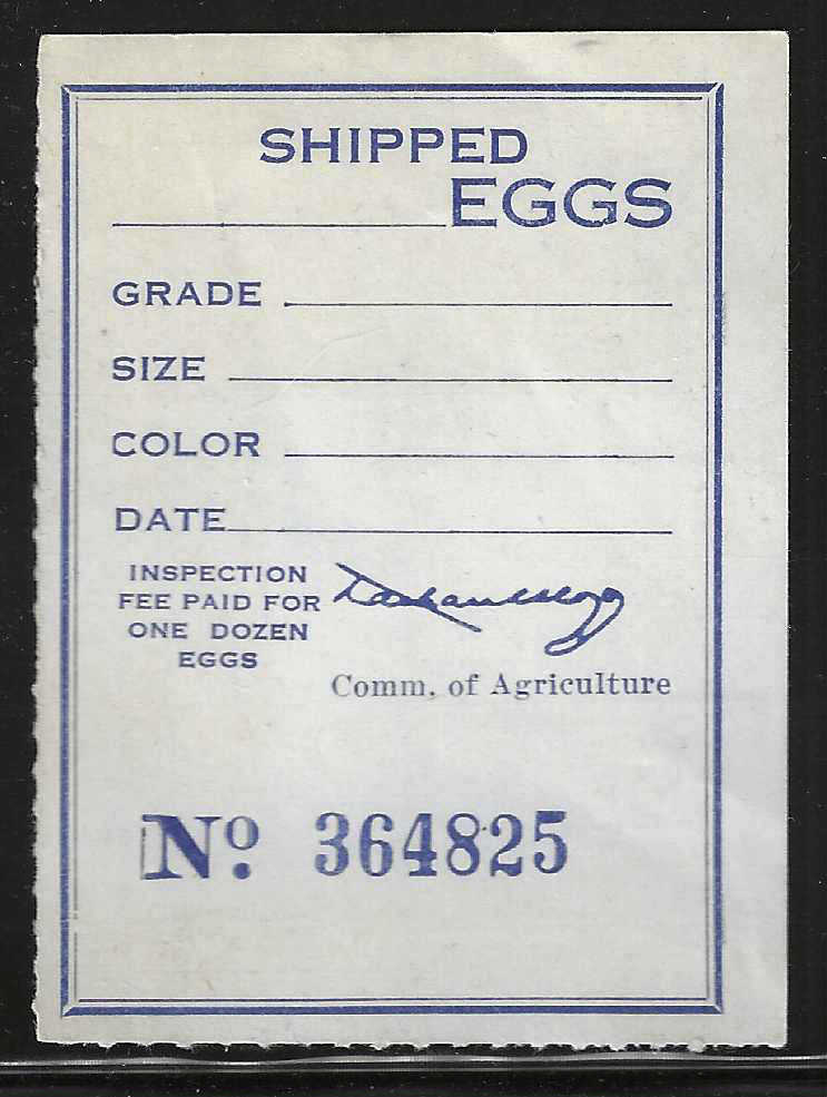 Fl egg carton E14 Shipped Eggs blue dk blue MNH VF